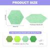 8Pc Hexagon Acoustic Panels 30x26cm B1 Fireproof Soundproof Foam Panels with 30 Push Pins for Wall Decoration Home Studio Office