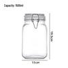 Glass Storage Jar with Stainless Steel Buckle for Tea, Grains, and Cereals