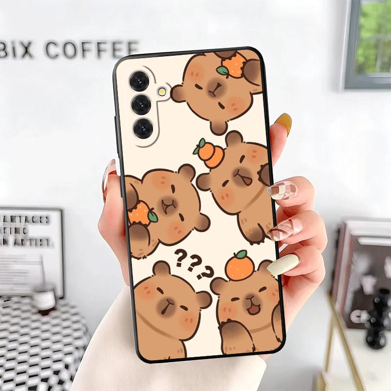 Lustige Capybara Cartoon Niedliche Weiche Handyhülle für Samsung A17 A37 A57 A16 A26 A36 A56 A15 A25 A35 A55 A14 A24 A34 A54 A13 A23 A33