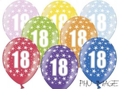 Printed Balloons 18th Birthday 1 Pc.