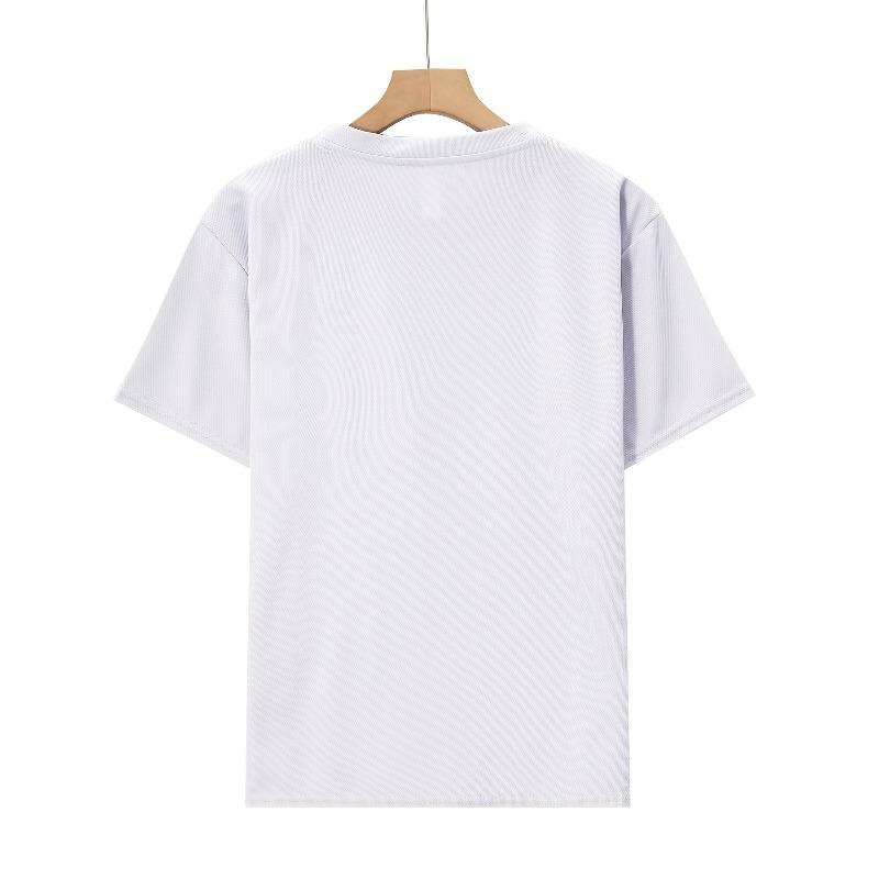 T-shirt a maniche corte con girocollo per ragazzo con stampa di coda bianca e papillon