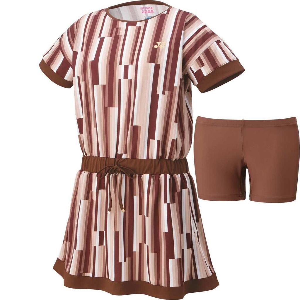 YONEX Dress Inner 20728 Brown S Women's One-Piece (with Spats) (015)