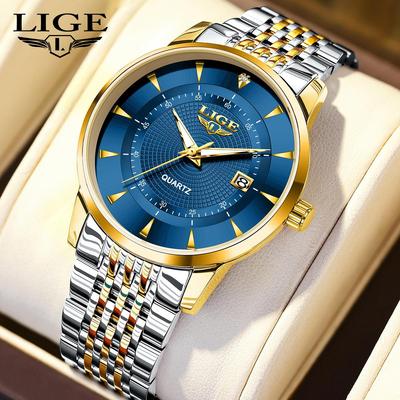 Reloj Nuevo para Hombre de Lujo para Negocios Reloj Todo Acero Reloj de Cuarzo Clásico de Moda para Hombre