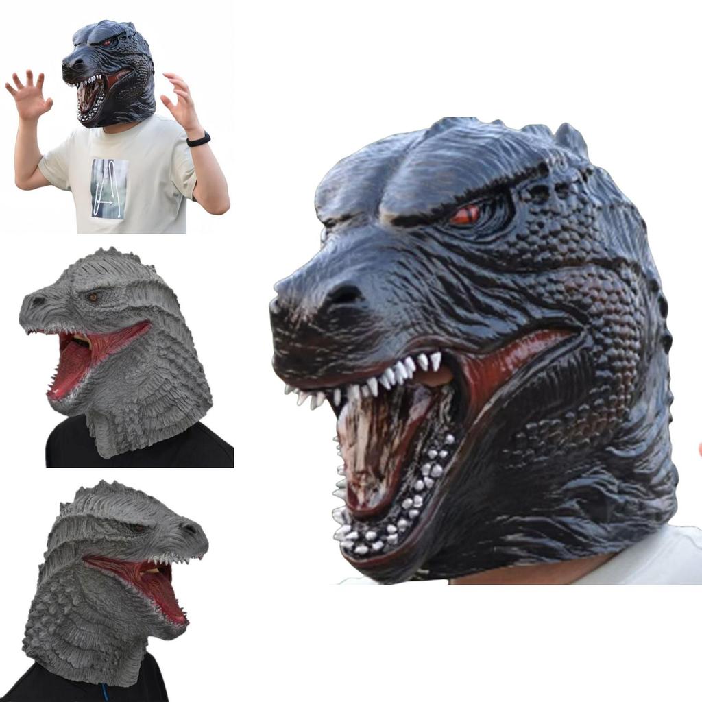 Godzilla Mask Latex Headgear For Halloween Cosplay
