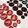 BXK3 3D Car Logo Stickers Suitable for Honda Motorcycle Reflective Waterproof Motorcycle Racing Decorative Soft Adhesive Stickers