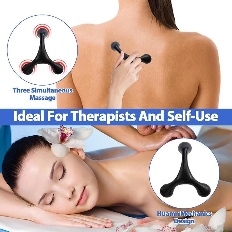 Mini Handheld Akupressur Manuelles Massagegerät Daumen Entspannung Für Ganzkörper Tiefengewebsmassage 3-beinige Massageknöpfe Stressabbau