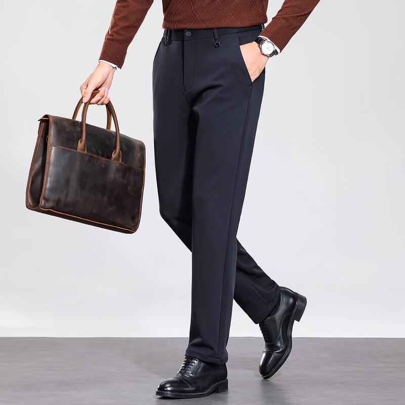 Pierre Cardin Men's Thick Warm Business Casual Trousers