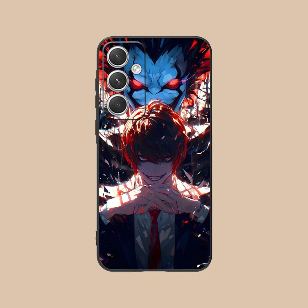 Death Note Kira Light Mobile Phone Case for Samsung Galaxy S26 S25 S24 S23 S22 S21 S20 Note20 Plus FE Ultra Colorful Cover Cover