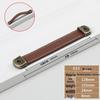 Antique Copper Leather Handle for Cabinets, Wardrobes, Shoe Cabinets, and Wine Boxes