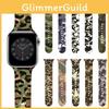 Camouflage Camo Armband für Apple Iwatch 7 6 Se 5 4 3 2 1 Band Stoßfest und Leicht