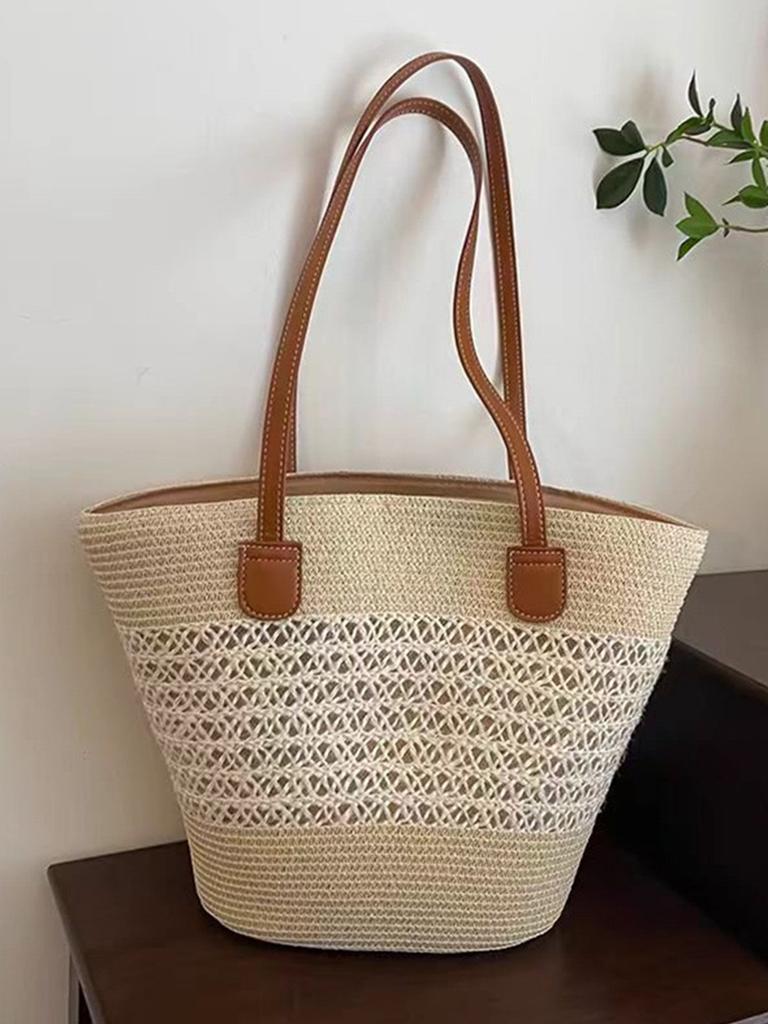 Summer hat women's sunscreen visor straw bag two-piece set summer outdoor straw hat sun hat