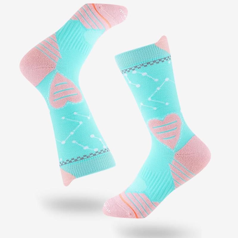 Rozmiar 35-39 Damskie skarpety rowerowe ze średnim stanem Profesjonalne frotte Oddychające skarpety sportowe