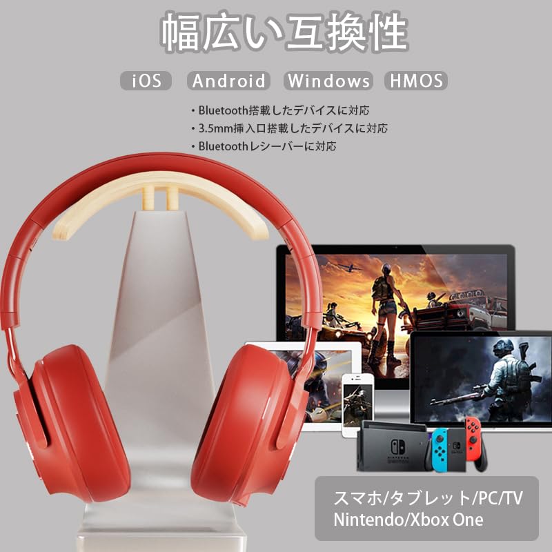 SITOAT P1 Bluetooth Headphones, Wireless Over-Ear Headphones, 55 Hours of Playtime, Closed-Back, Deep Bass, Lightweight Design, Foldable, Adjustable