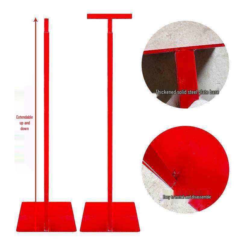 Red Wrought Iron Wedding Prop Balloon Stand for Road Guide Signs Red 60cm Horizontal Rod One