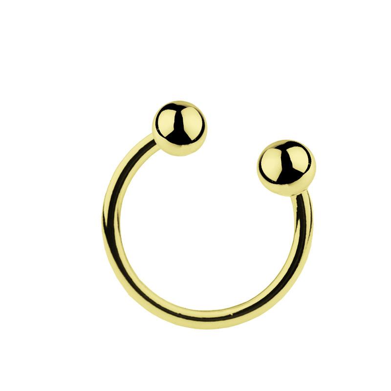 SM Metal Cock Ring Double Ball Ring Chastity Ring Adult Sex Toy Penis Ring  2 Pack  40mm