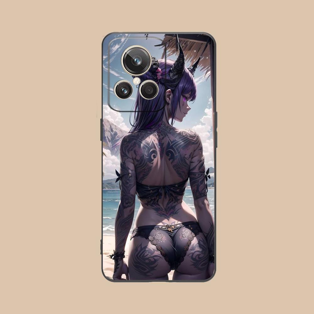 Fashion Tattoo Girl Mobile Phone Case for Realme GT 8 Neo Pro C75 73 71 C67 65 C55 53 C35 31 C20 15 Colorful Printing Cover