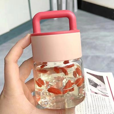 Mini Water Cup Portable Glass High Aesthetic Value Internet Celebrity Office Coffee Milk Cup Gift Portable Health