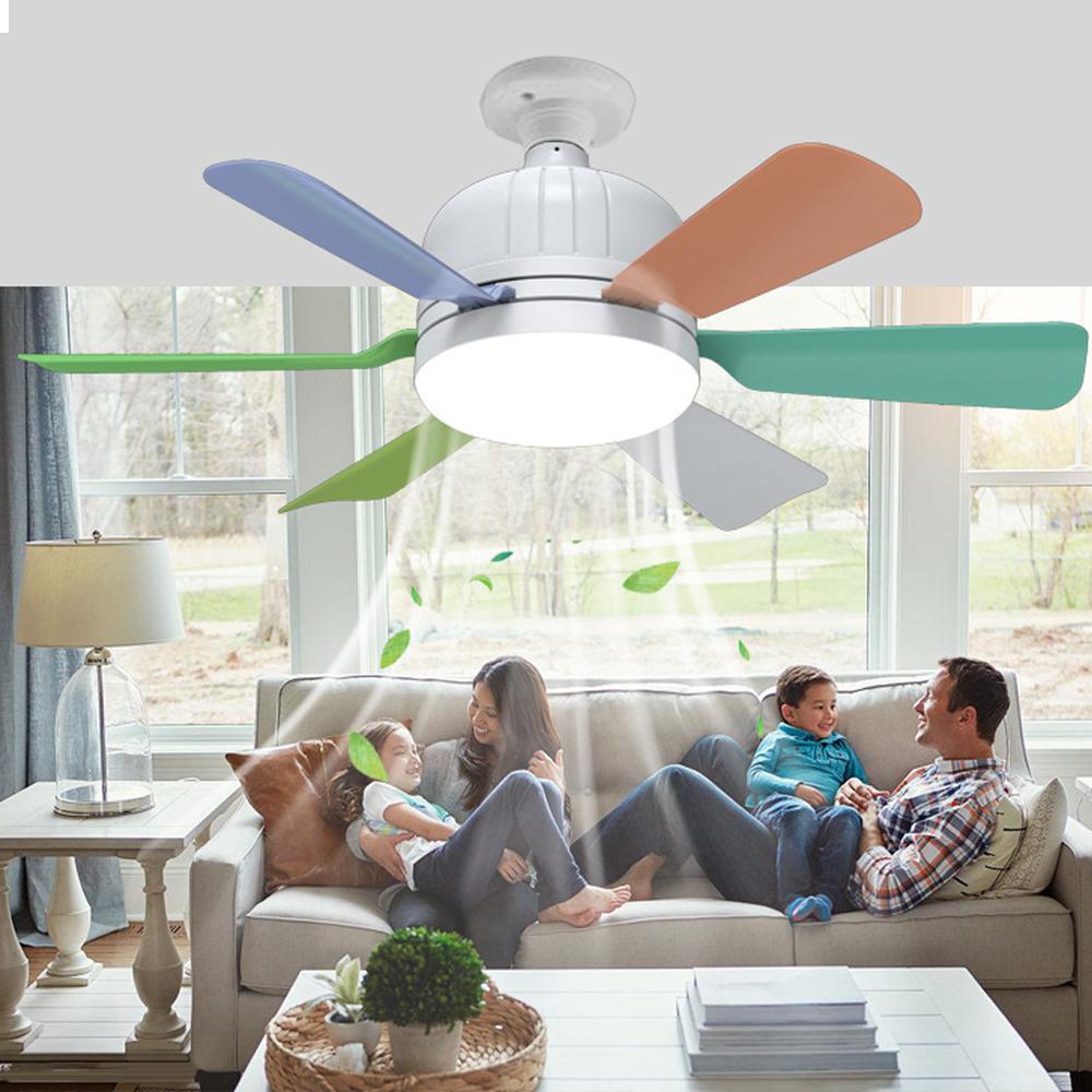 40W Socket Fan Light Bombilla Con Ventilador De Techo Smart Remote Control Ceiling Led Bulb E27 Lamp For Bedroom Living Room