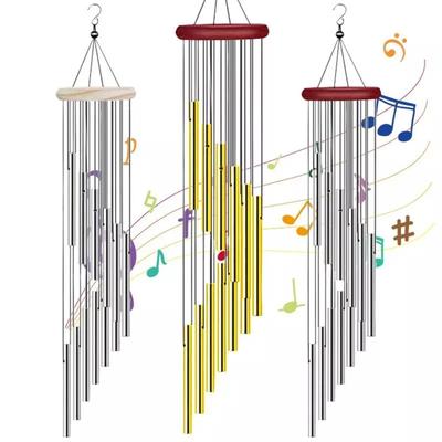Wind Chimes Large Deep Tone Chapel Bells 6 Tubes Outdoor Garden Home Decor Gifts