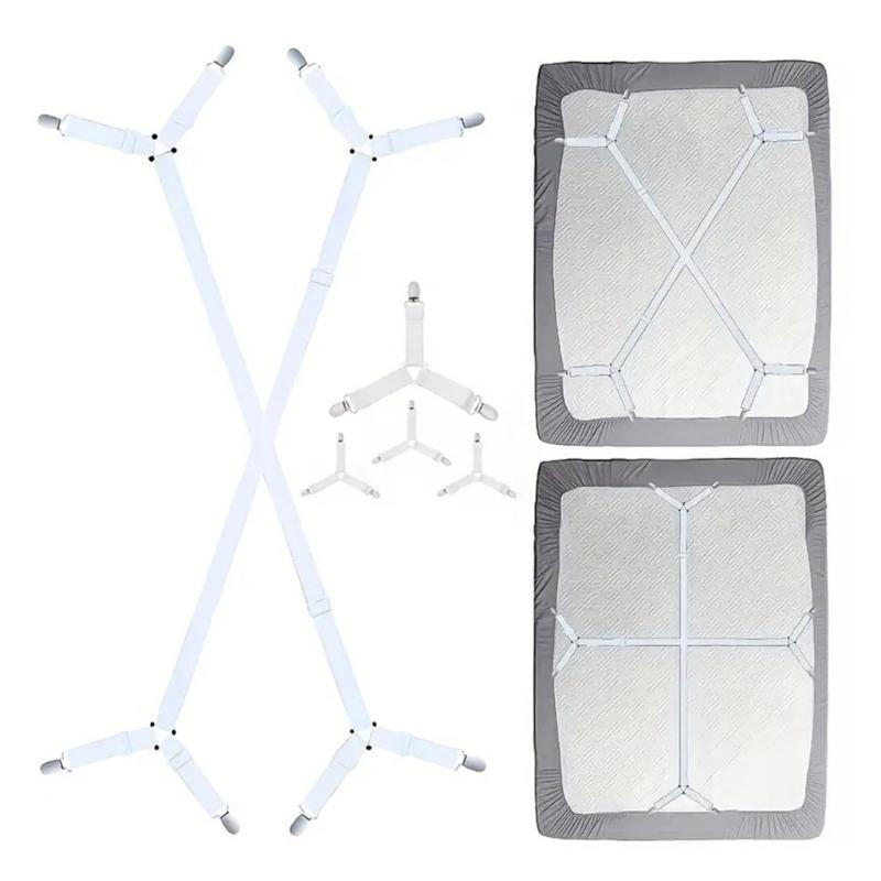 2 Piece Quick Install No Tool Sheet Holder Keep Bedding Tight On Mattress Adjustable Bed Sheet Tensioners For Home Use