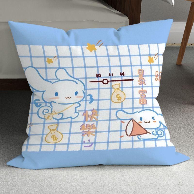 Sanrio Cute Girly Pillowcase HelloKitty Cinnamon Dog Pillowcase Kawaii Room Decoration Home Living Room Sofa Cushion Cover