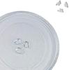 Universal Microwave Turntable Glass Plate with 3 Fixings, 245 Mm