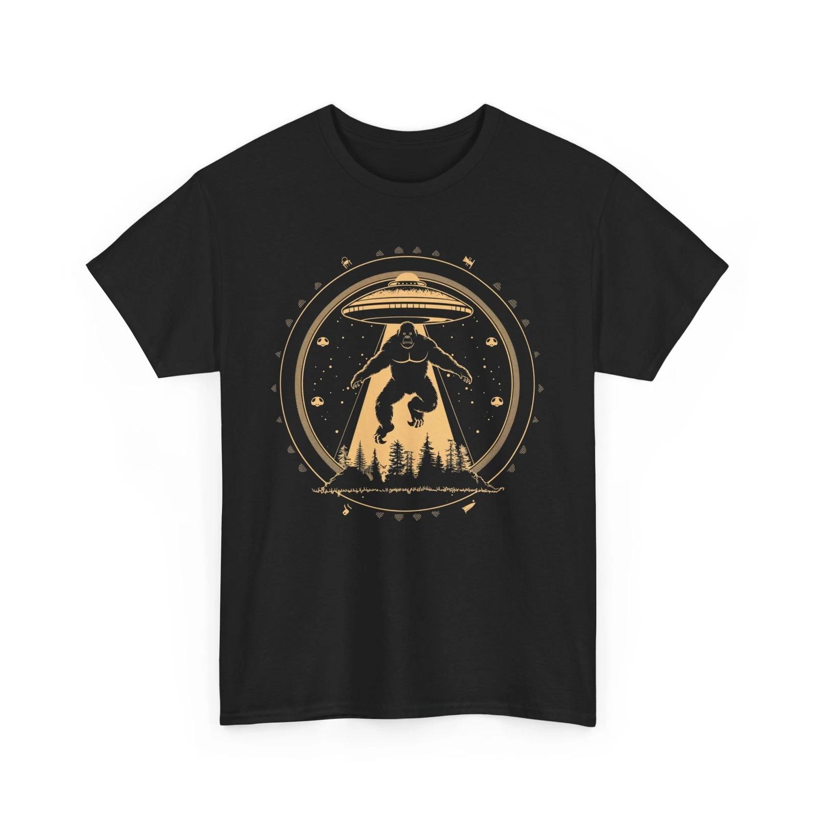 

Cosmic Space Graphic Tee | Alien UFO T-Shirt for Sci-Fi Fans S