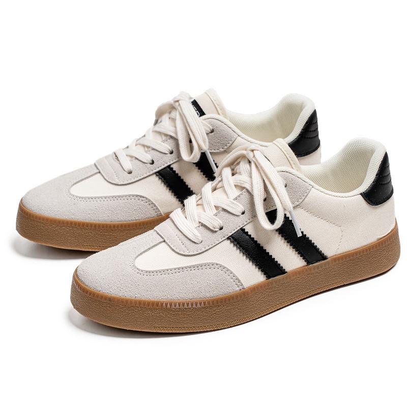 Men's Shoes Summer Breathable Canvas Shoes 2024 New Leisure Sports Moral Training Shoes Youth Versatile Trend White Shoes