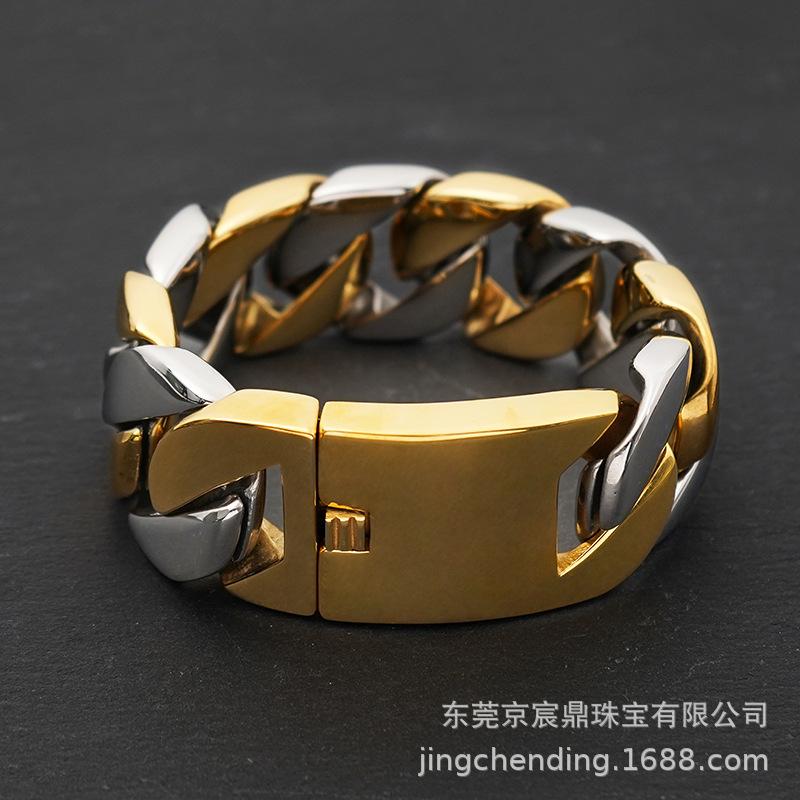 Spot bransoletka męska ze stali nierdzewnej odlew tytanowa stal 316L bransoletka ze stali nierdzewnej bransoletka Amazon eksplozja