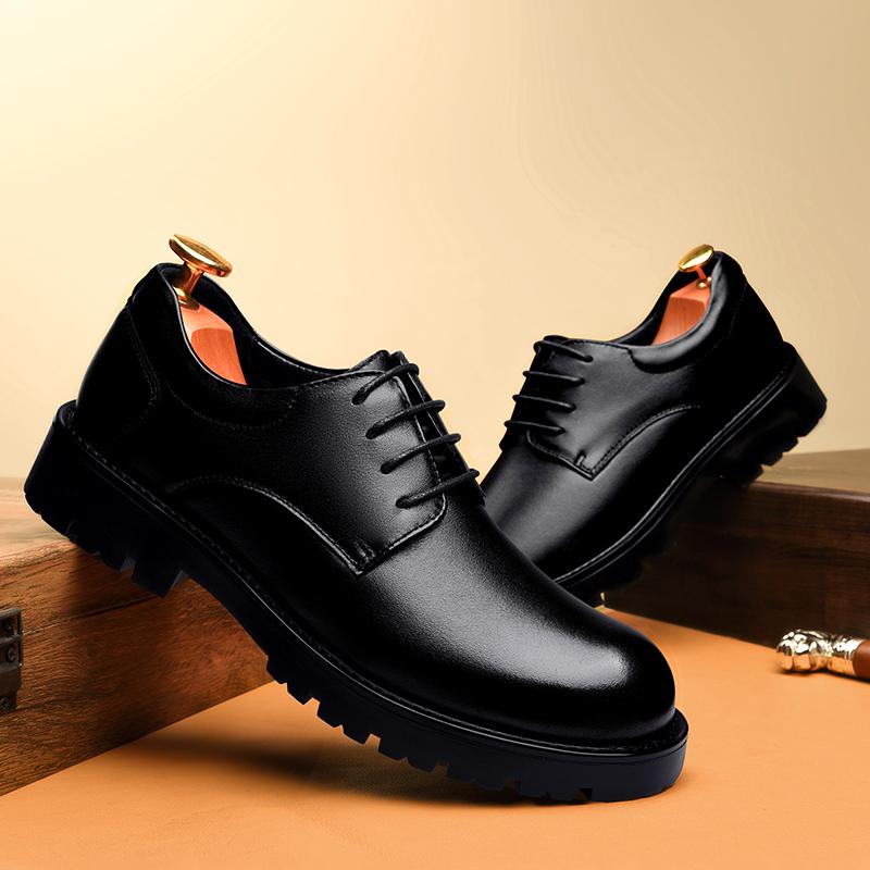 Mode Luxusmarke Herren Business Casual Schuhe Rutschfeste Oxfords Schuhe Echtes Leder Schnürschuhe Herren Formelle Kleidung Schuhe Gentleman Schuhe