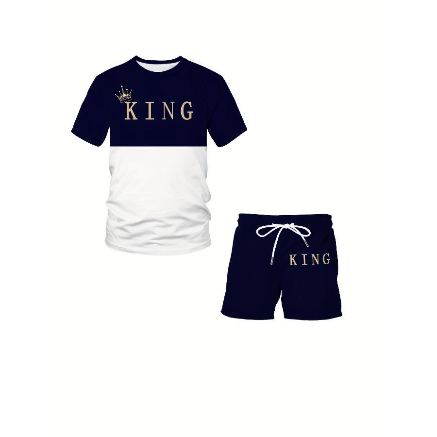 

Персонализированный комплект одежды, напечатанный на 3D-принтере, мужская футболка с коротким рукавом и модные шорты для летнего отдыха на свежем воздухе XXL