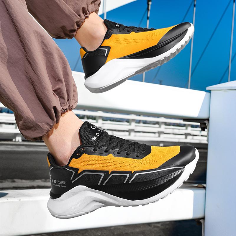 Men's thick sole casual sports shoes spring summer breathable light soft sole outdoor racing running shoes New speed sports shoe
