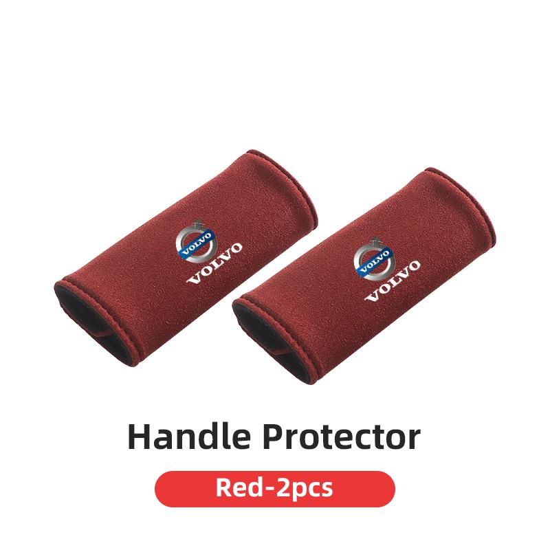 Suede Car Roof Door Pull Handle Protective Cover Soft and Comfortable For Volvo AWD C30 C70 S60 S80 S90 T6 XC40 XC60 XC70 XC90