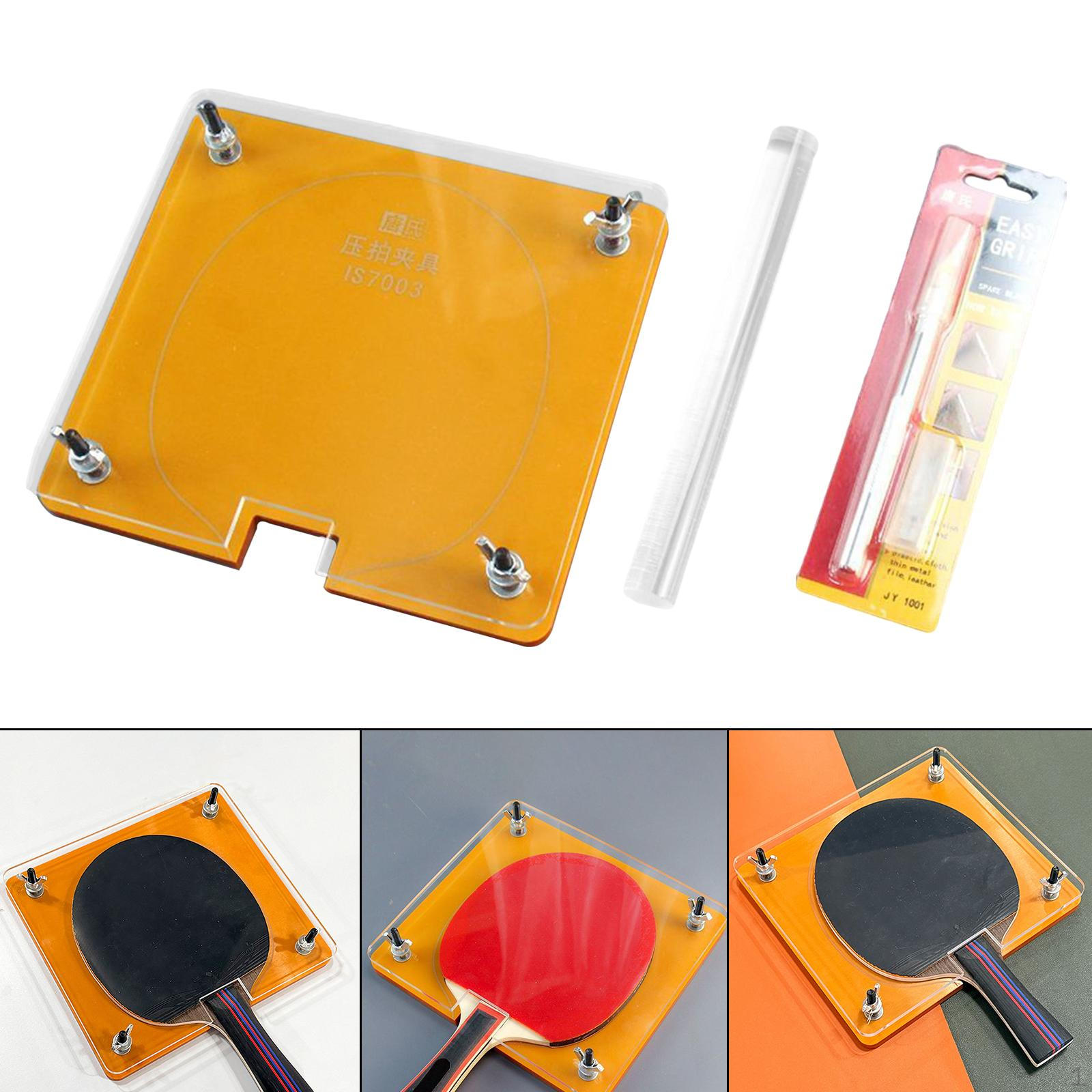 

Table Tennis Racket Press,Racket Clamp,Manual,Maintenance Practical Stable Professional for Club