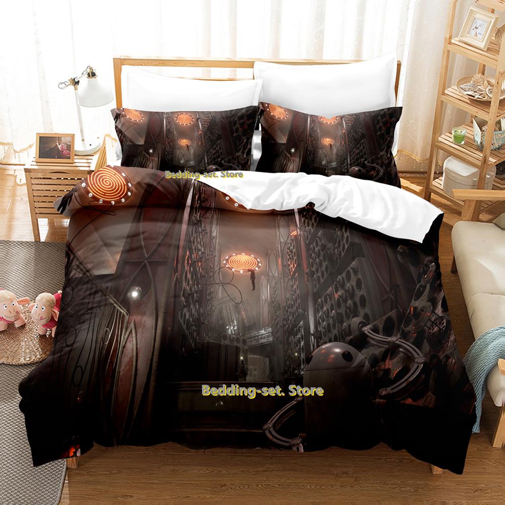 Atomic Heart Bettwäsche-Set Einzelbett Doppelbett Vollgröße Queen-Size King-Size Bettwäsche-Set für Erwachsene Kinder Schlafzimmer Dreiteilige Sets 3D-Druck Anime Bettwäsche