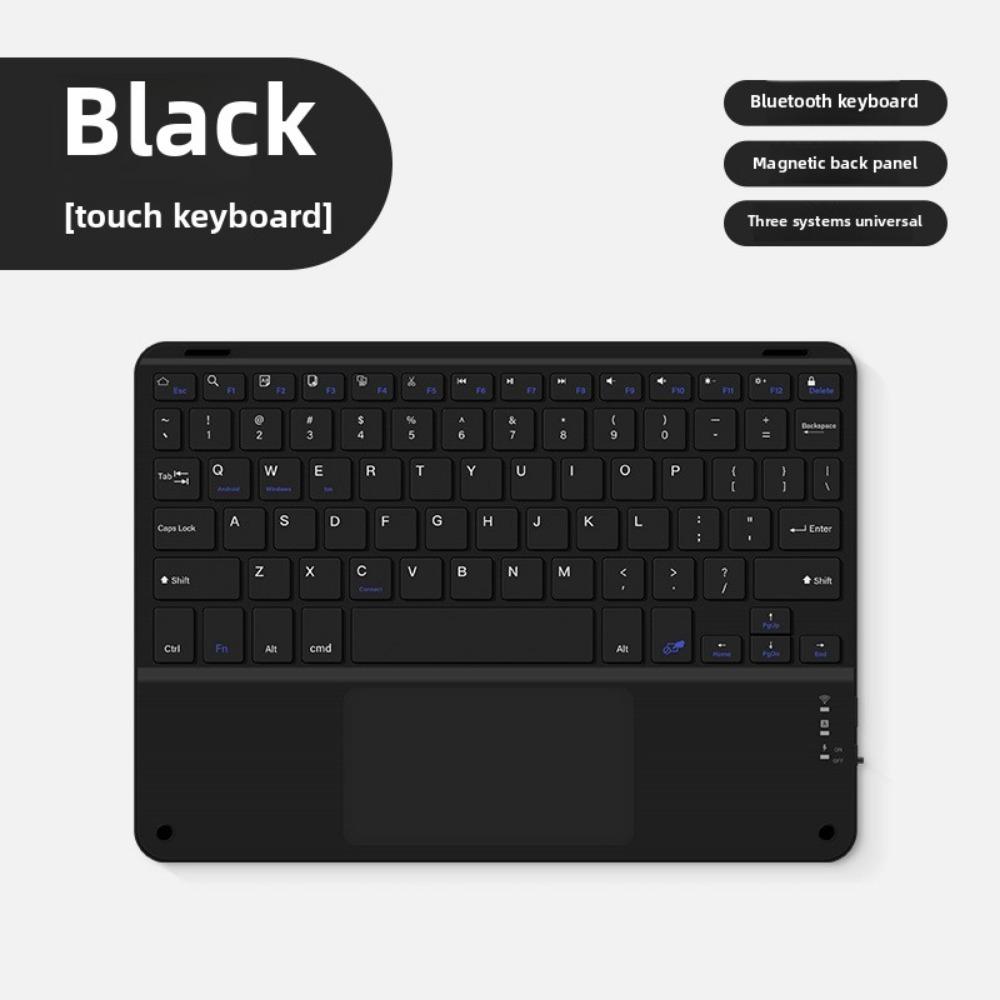 Bluetooth Keyboard with Touchpad for iPad iPhone Tablet Silent Rechargeable Wireless Keyboard Mouse Combo