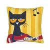 Pete The Cat Cartoon Pillowcase Polyester Cushion Cover Gift  Throw Pillow Case Cover Home Dropshipping 18'
