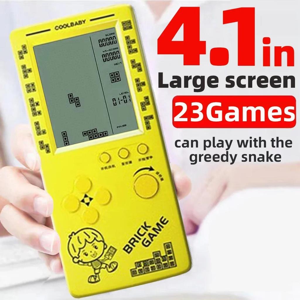 Classic Retro Handheld Game Players for Tetris Console Large Screen Children's Nostalgic Pocket Game Machine Kids Puzzle Toys
