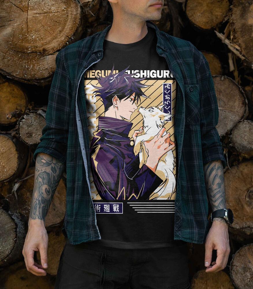 Jujutsu Kaisen Megumi Fushiguro Kon Divine Dogs,Gift Otaku New Shirt 353