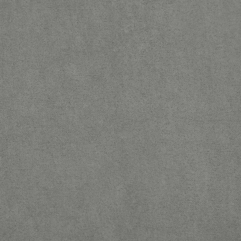 Rocking Chair with Footstool Gliding Dark Grey Fabric