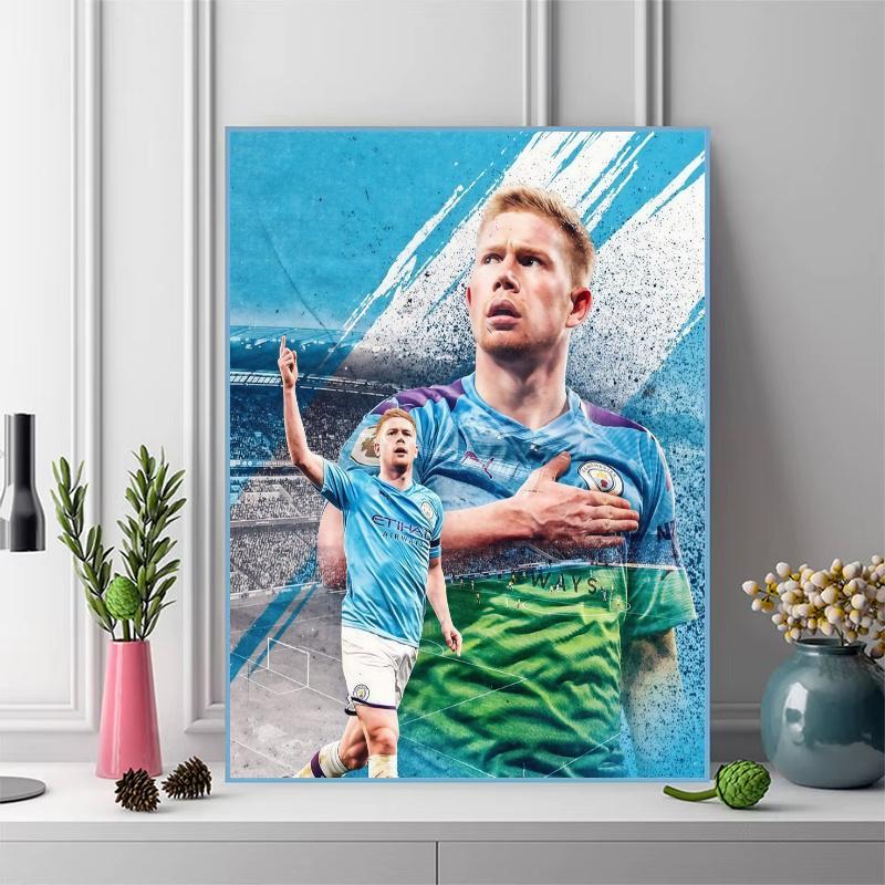 Kevin De Bruyne Pattern 3pcs 100% Round Full Drill 5D DIY Diamond Painting Embroidery Cross Stitch Rhinestone Décor