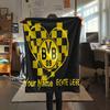 1PC Custom Name BVB Patterned Flannel Blanket Suitable For All Seasons for Home Decor Warmth and Comfort Gifts Holiday Present -HE41