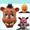 Five Nights At Freddy's Latex-Vollkopfmaske für Erwachsene im Freddy Chica Bonnie Foxy Stil