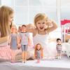 30CM Doll Set Jointed Doll Clothes Toy Accessories Family Set