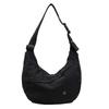 Fashion Batch Solid Color Shoulder Messenger Bag Large Capacity Leisure Foreign Style Women Bag Travel Bag Dumpling Bag