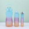 3-piece Cup Gradient 3-color Large-capacity Plastic Cup Kit of Three-cup Lightweight Athletic Kett