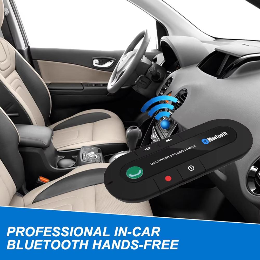 Sun Visor Car Bluetooth 4.1 Car Kit Handsfree Bluetooth Speakerphone Audio Mp3 Music Player Wireless Car Kit Speaker for Phone