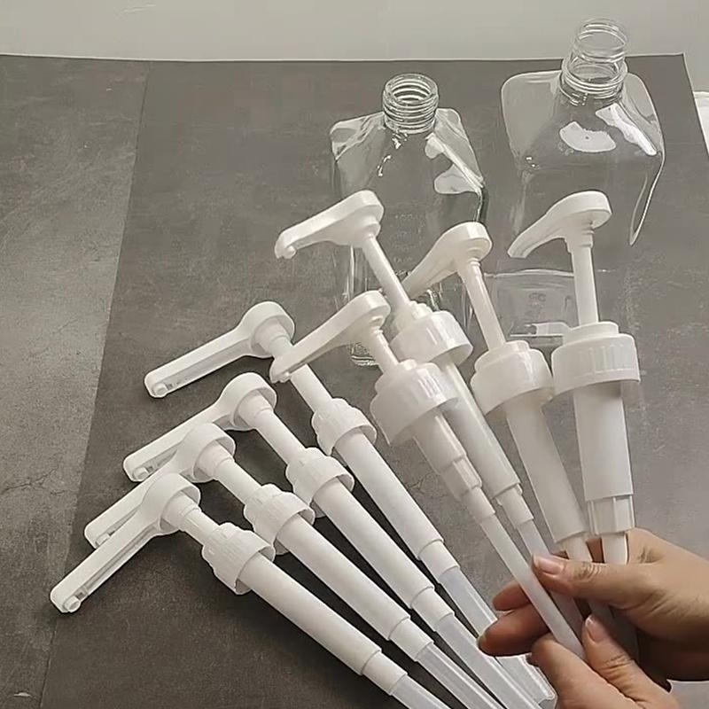 Syrup Pumps Dispenser Replacement Sauce Pressure Nozzle Bottle Pump Containers for Coffee Kitchen Seasoning Liquid