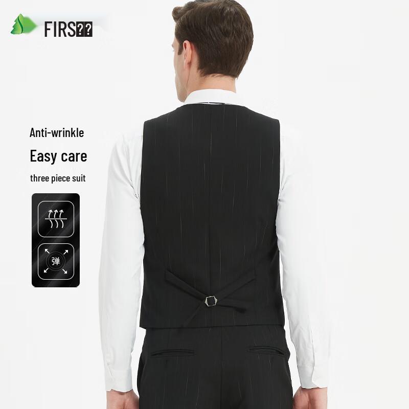 Men's Double-Breasted Slim Fit 3-Piece Suit