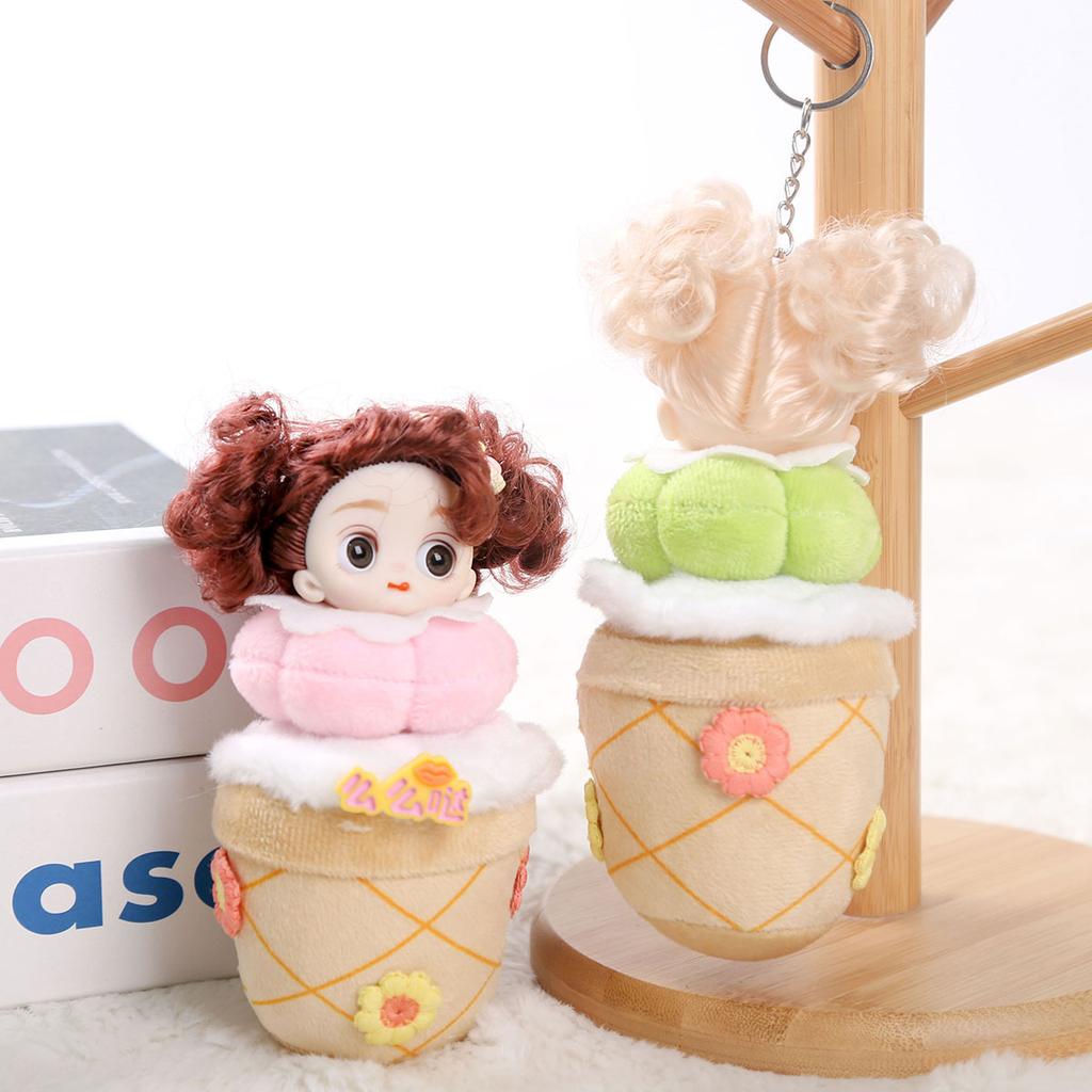 Doll Milk Tea Cup Doll Plush Doll Pendant Keychain Small Doll Jewelry Toy Girl Gift